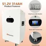 16kWh Lithium Solar Battery for Home, RV, Camping