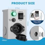 Kohree 15 Amp Generator Transfer Switch for Indoor/Outdoor