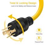 30 Amp to 15 Amp Generator Power Cord Adapter