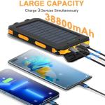 38800mAh Solar Power Bank for Camping and Travel