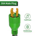 30 Amp to 50 Amp Welder Adapter, 12 Inch