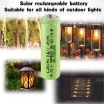 Rechargeable 600mAh AA Solar Light Batteries