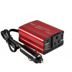 FOVAL 150W Car Power Inverter with USB Charger