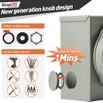 GeepKeyPro 30 Amp Generator Inlet Box with Light