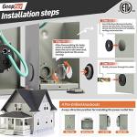 GeepKeyPro 30 Amp Generator Inlet Box with Light