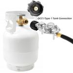 MCAMPAS 5FT Propane Regulator & Hose with Fittings