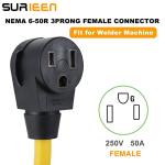 SURIEEN 30 Amp to 50 Amp Welder Adapter Cord