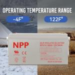 NPP NPG12-150Ah 12V Gel Deep Cycle Battery
