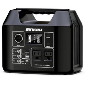 SinKeu 256Wh Portable Solar Generator for Camping