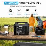 SinKeu 256Wh Portable Solar Generator for Camping