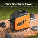 Efurden 2500W Portable Gas Inverter Generator
