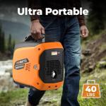Efurden 2500W Portable Gas Inverter Generator