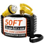 50FT 50 Amp RV Generator Extension Cord