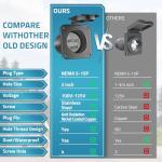 PAULINN 15 Amp Waterproof RV Shore Power Inlet