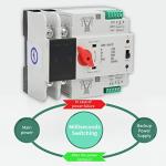 100A 220V Mini ATS Dual Power Switch