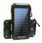 36800mAh Solar Power Bank with Flashlight and Compass