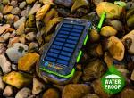 36800mAh Solar Power Bank with Flashlight and Compass