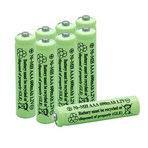 QBLPOWER 600mAh Rechargeable AAA Solar Light Batteries