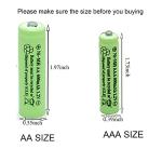 QBLPOWER 600mAh Rechargeable AAA Solar Light Batteries