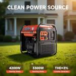 AIVOLT 4200W Portable Inverter Generator for Outdoors