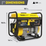 Champion 1500-Watt Portable Generator with CO Shield