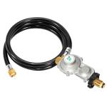 GasSaf 5FT Propane Regulator with Hose and 90° Angle