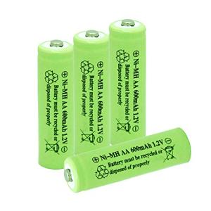 GSUIVEER 600mAh Rechargeable AA Batteries for Solar Lights