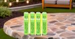 GSUIVEER 600mAh Rechargeable AA Batteries for Solar Lights