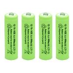 GSUIVEER 600mAh Rechargeable AA Batteries for Solar Lights