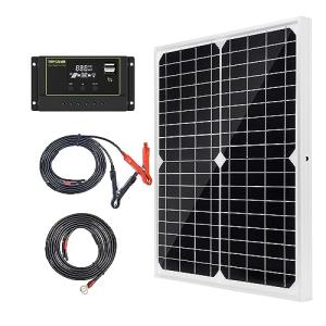 Topsolar 20W Monocrystalline Solar Panel Kit