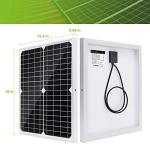 Topsolar 20W Monocrystalline Solar Panel Kit