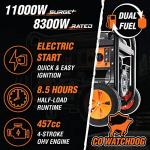 WEN DF1100X 11000-Watt Electric Start Portable Generator