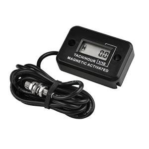 LCD Digital Magnetic Tachometer Hour Meter for Engines