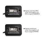 LCD Digital Magnetic Tachometer Hour Meter for Engines