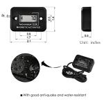 LCD Digital Magnetic Tachometer Hour Meter for Engines