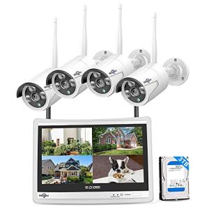 Hiseeu 5MP Wireless Home Security System with LCD