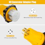 30 Amp RV Generator to 50 Amp Marine Adapter