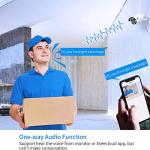 Hiseeu 5MP Wireless Home Security System with LCD