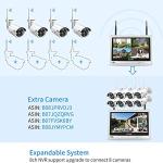 Hiseeu 5MP Wireless Home Security System with LCD