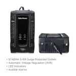 CyberPower 750VA AVR UPS System with 12 Outlets