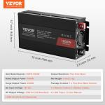 VEVOR 1000W Pure Sine Wave Power Inverter