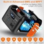 PGYOB Portable Power Station with Solar Panel