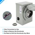 50 Amp Generator Inlet Box with Pre-Drilled Holes