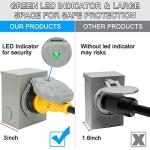 50 Amp Generator Inlet Box with Pre-Drilled Holes