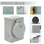 50 Amp Generator Inlet Box with Pre-Drilled Holes