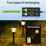 Kruta 20-Pack Rechargeable AA Solar Batteries 1600mAh