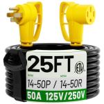 50 Amp 25 FT RV/EV Extension Cord with Grip