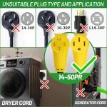 50 Amp 25 FT RV/EV Extension Cord with Grip