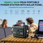 MARBERO 100W Solar Generator with Foldable Panels