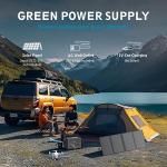 Powkey 600W Portable Power Station with Dual AC Outlets